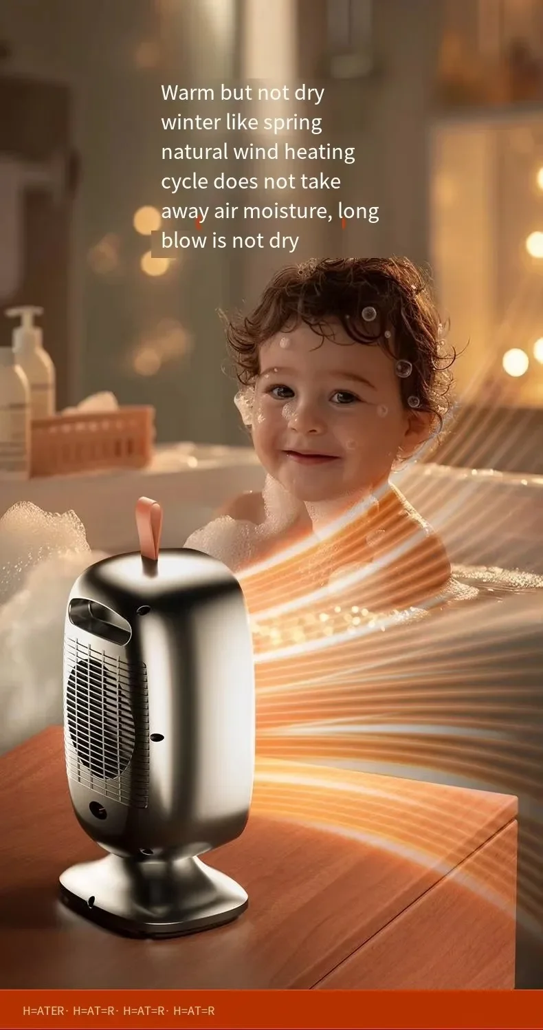 Mini Ptc Heater, Portable, 1200W, ABS - detail 8