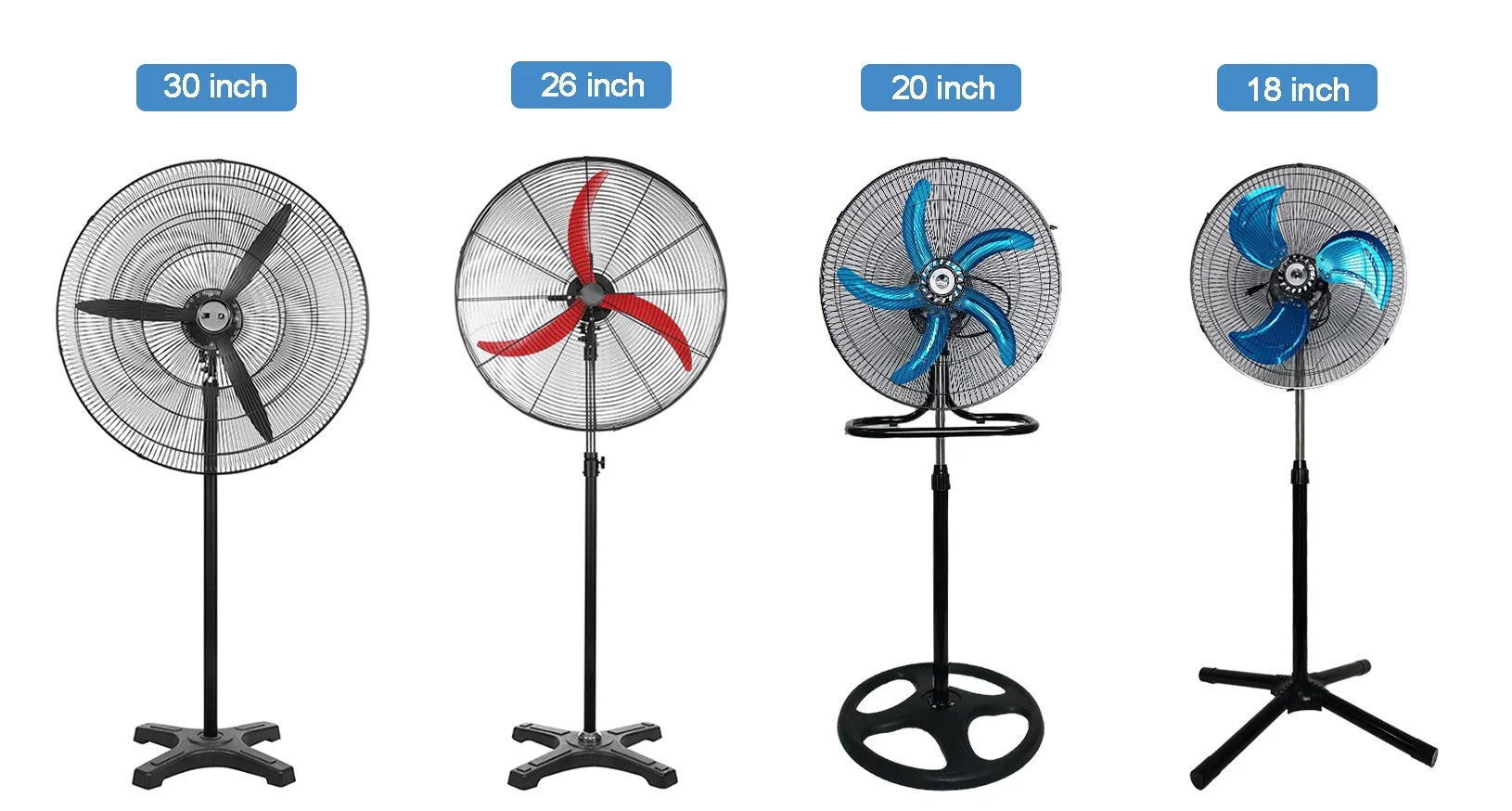 Electric Industrial Floor Fan, HSS, Customizable, Metal - detail 4