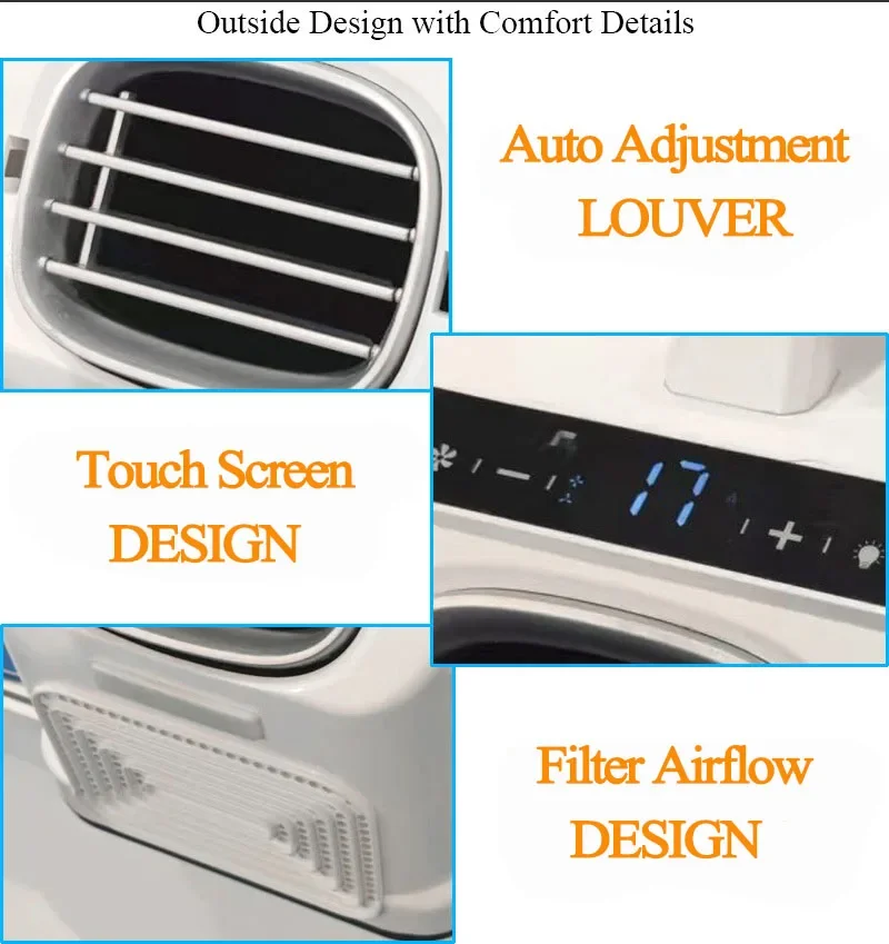 Portable Air Conditioner, 24V/110V/220V, 800W - detail 16