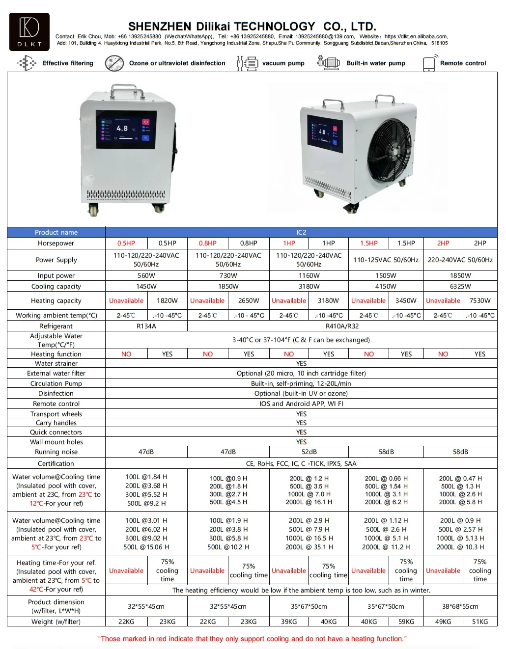 High-quality Ice Bath Chiller, 110 V, 900 W - detail 6