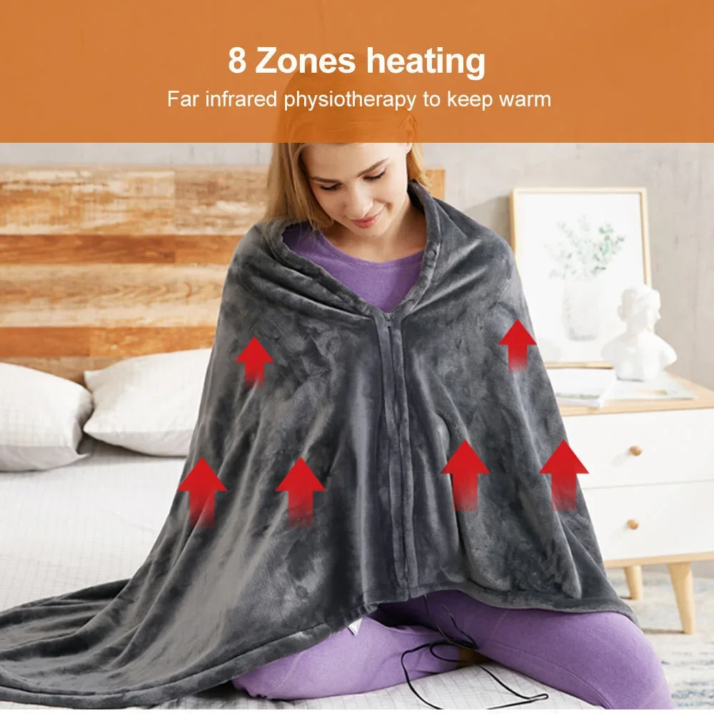 Shawl Wearable Electric Blanket, USB, Portable - detail 8