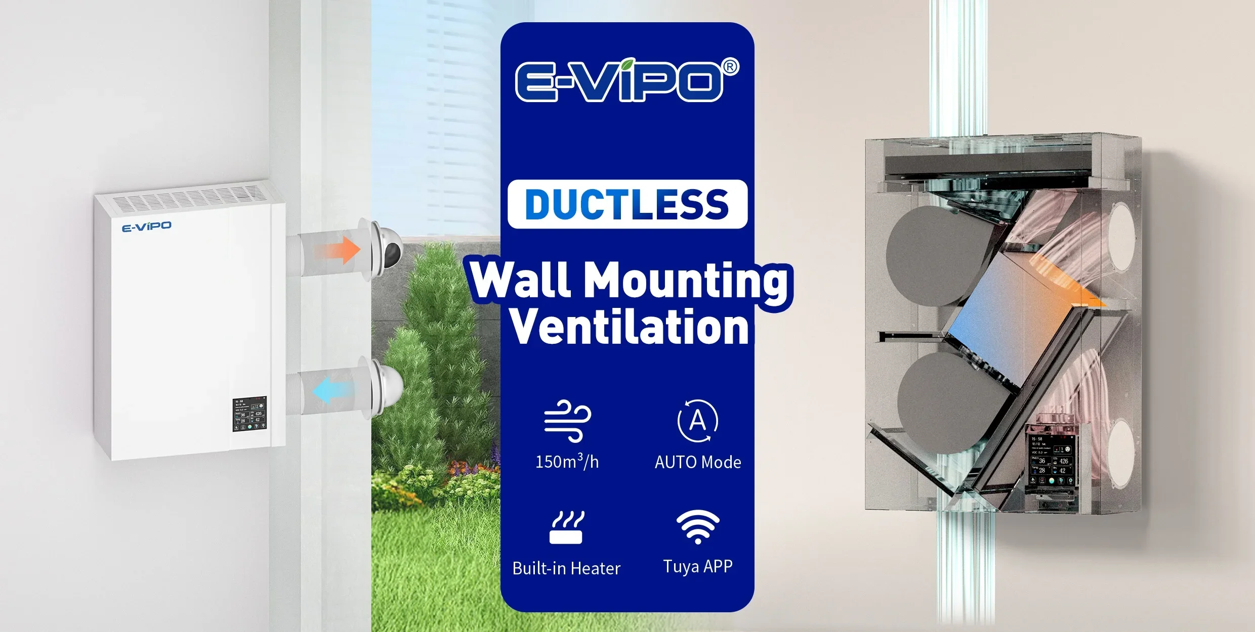 Air Purifier, Wall, HEPA, TUYA, WIFI - detail 2