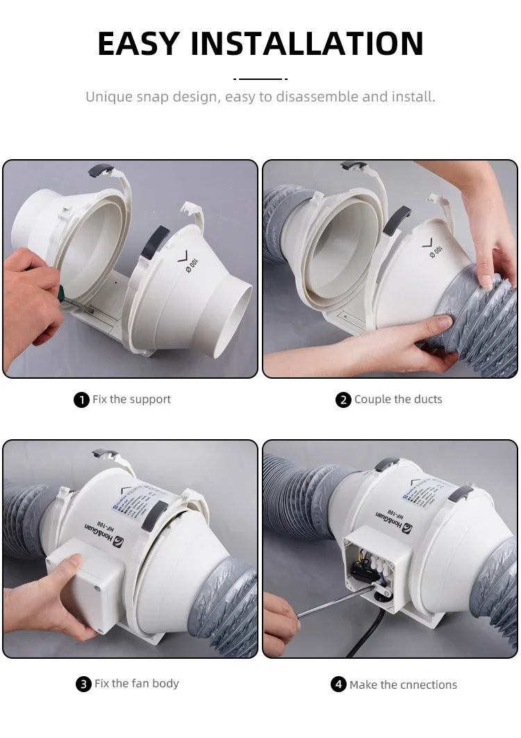 Fan, Inline, 220~240V, 198m³ - detail 20