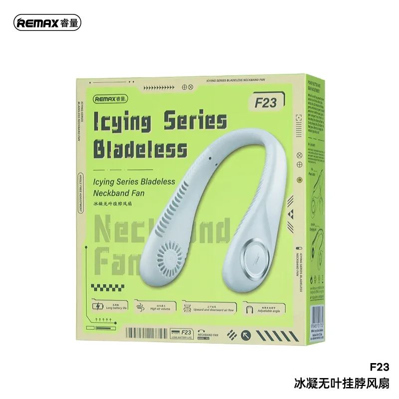 Bladeless Neck Fan, REMAX, F23, 5000mAh, 5H - detail 6