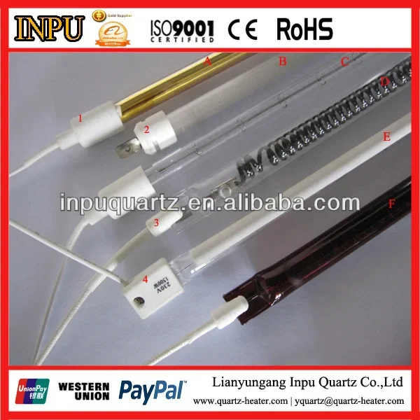 Shortwave Halogen Quartz Heater, 220-240V, Electric - detail 2