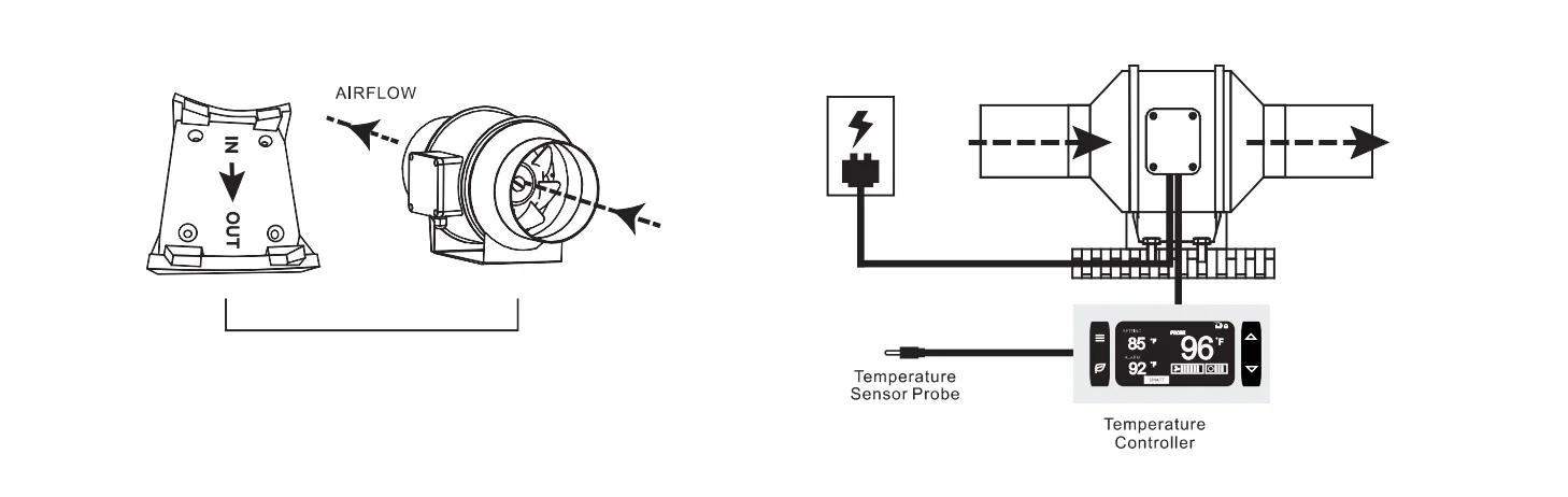 Inline Duct Fan, Centrifugal, 110/220V - detail 6