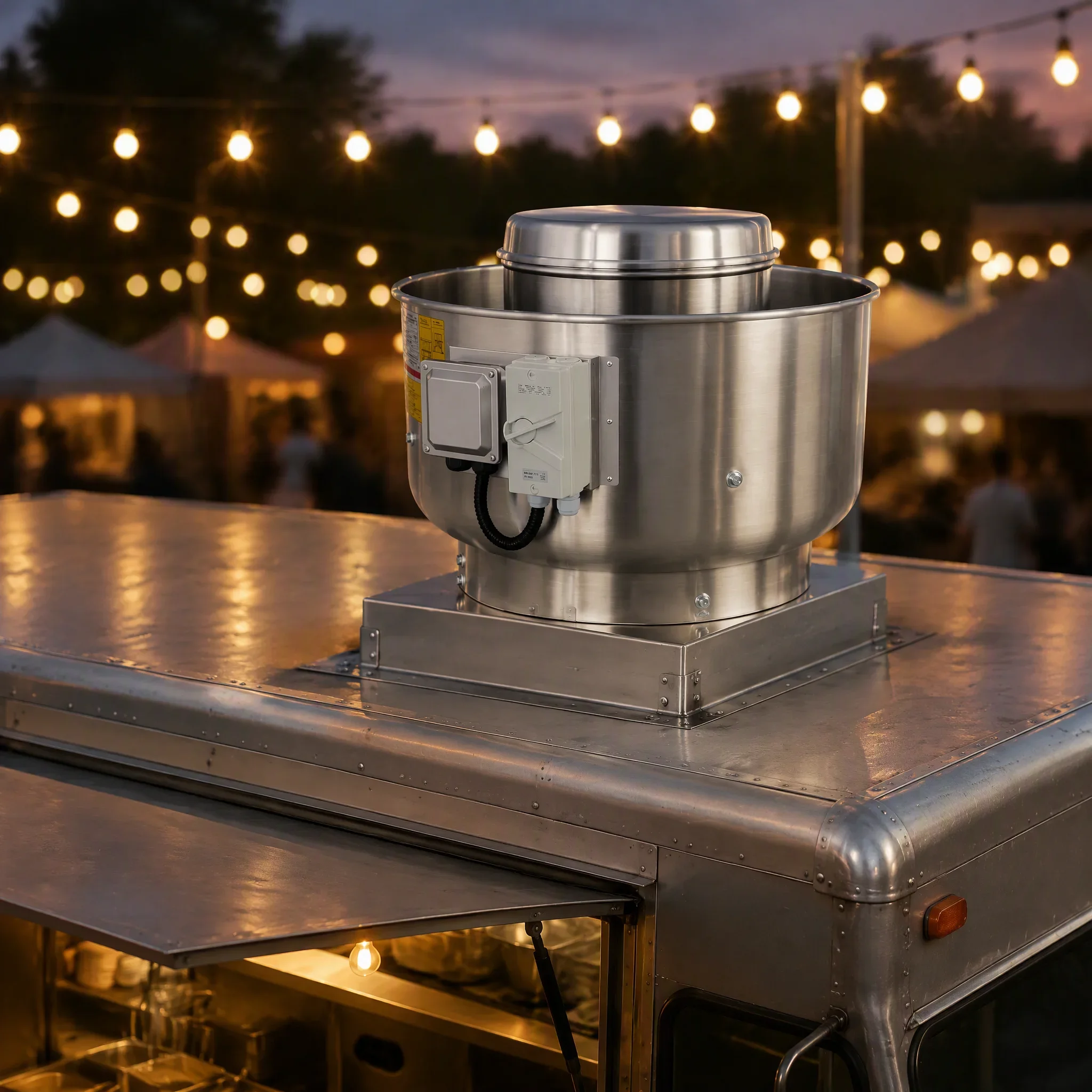Centrifugal Roof Exhaust Fan, Aluminum, 380V, 3000CFM, 600Pa - detail 6