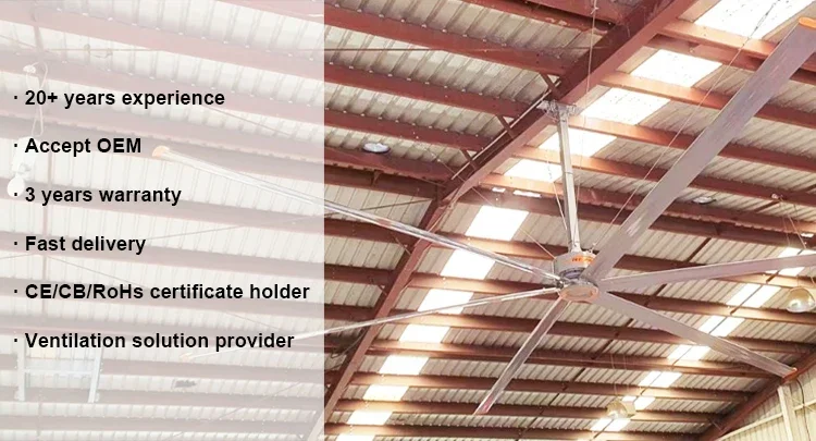 Ceiling Fan, RTFAN, PMSM, HVLS - detail 2