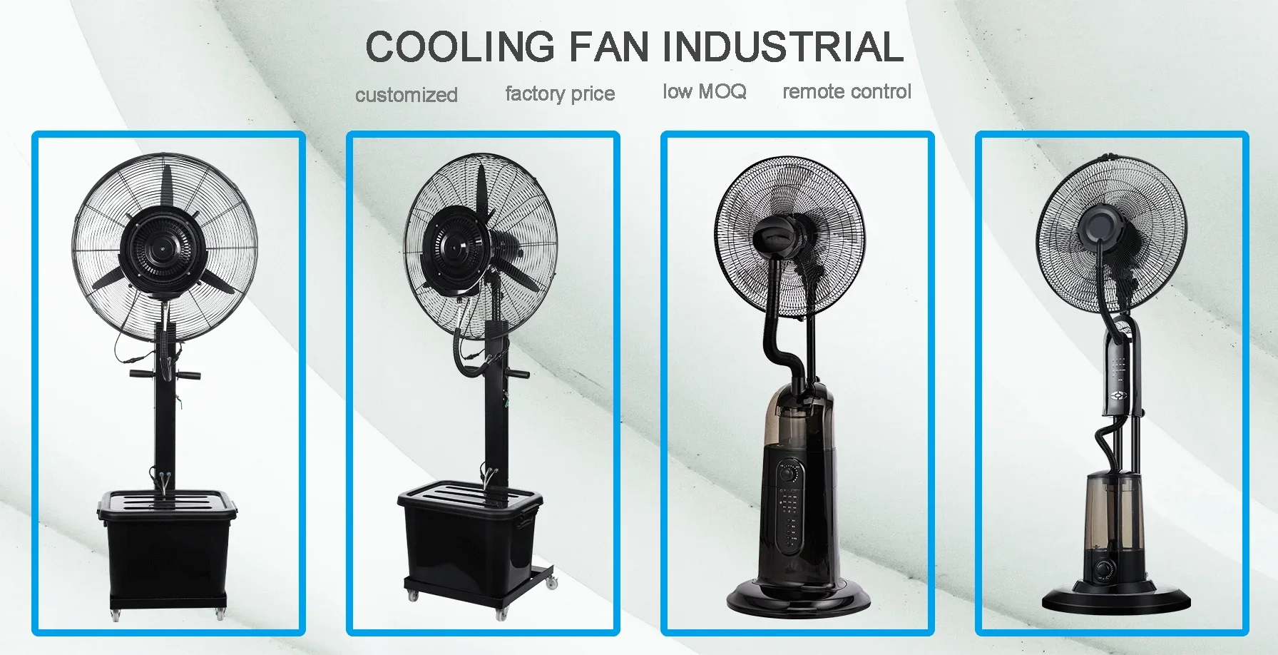 Electric Industrial Floor Fan, HSS, Customizable, Metal - detail 38