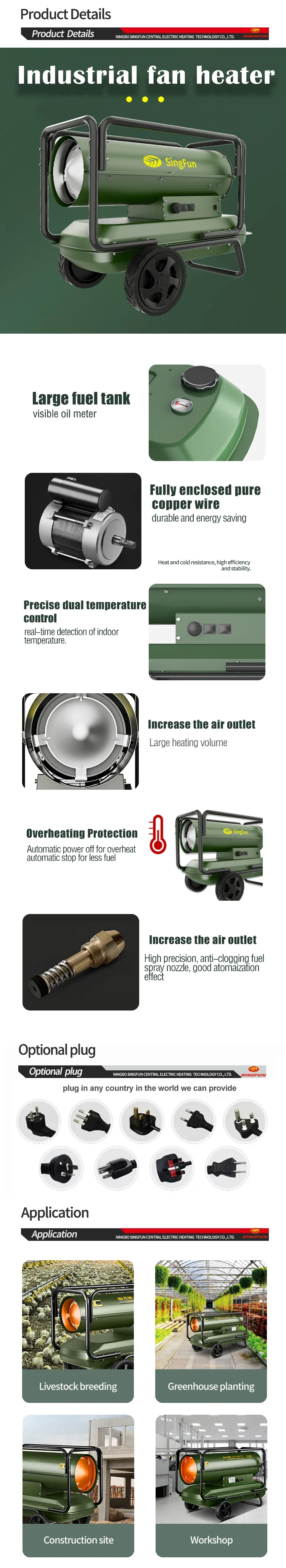 Electric Fan, 20KW, 220-240V - detail 4