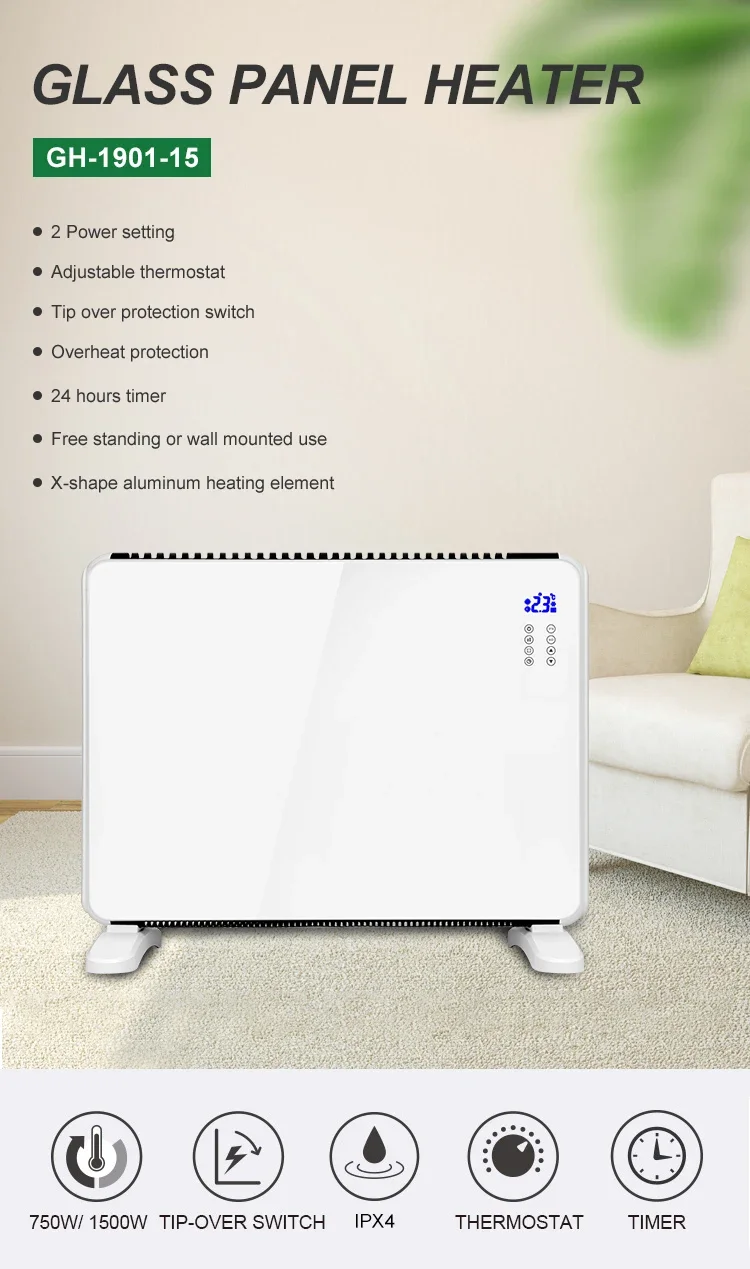 Wall Mounted Freestanding Panel, 500W, 750W, 1000W, 1500W - detail 2