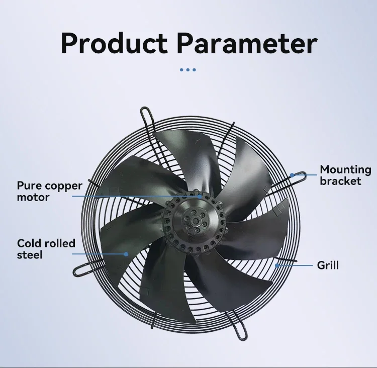 Exhaust Axial Flow Fan, 220v, 200mm - detail 8