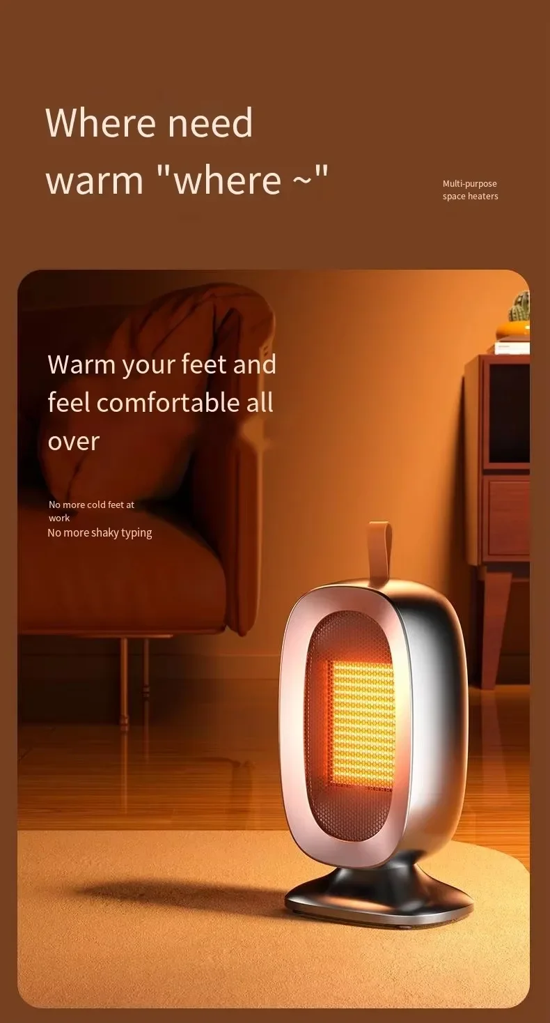 Mini Ptc Heater, Portable, 1200W, ABS - detail 12