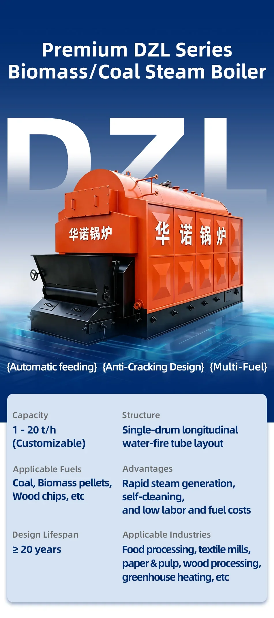 Steam Boiler, DZL, Carbon Steel, Natural Circulation - detail 16