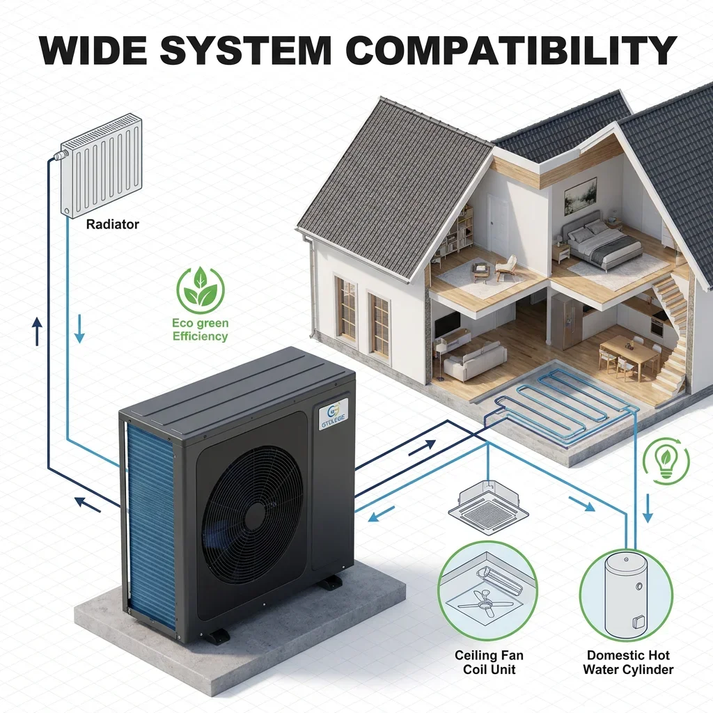 Air Heat Pump, R290, COP, GTGLOBE, JLB-6004 - detail 8