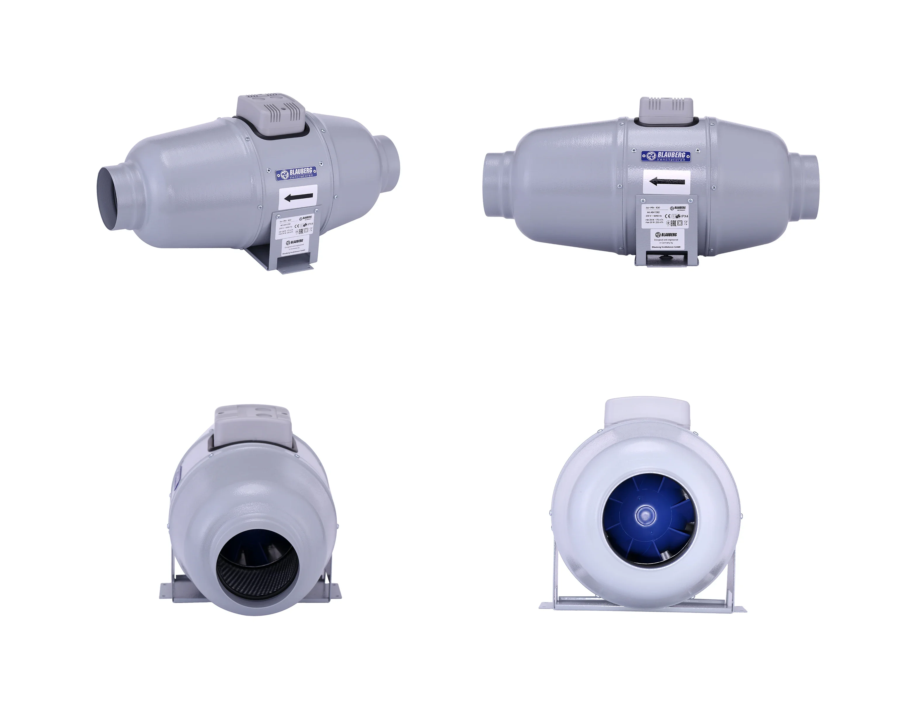 Inline Duct Fan, BLAUBERG, 100mm, Plastic, Axial - detail 8