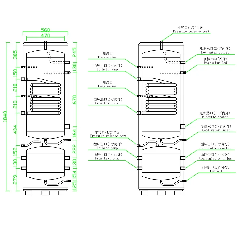 Water Heater, Sus304, 300L, 400L - detail 8
