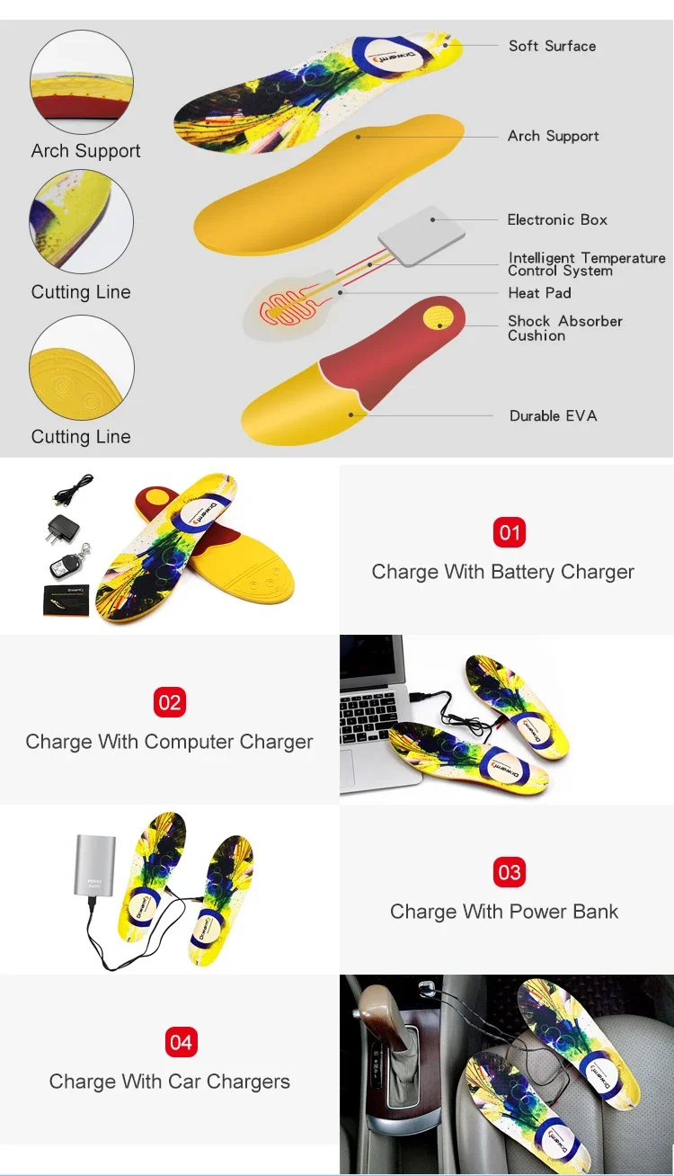 Foot Hand Warmers, USB, Insoles - detail 14