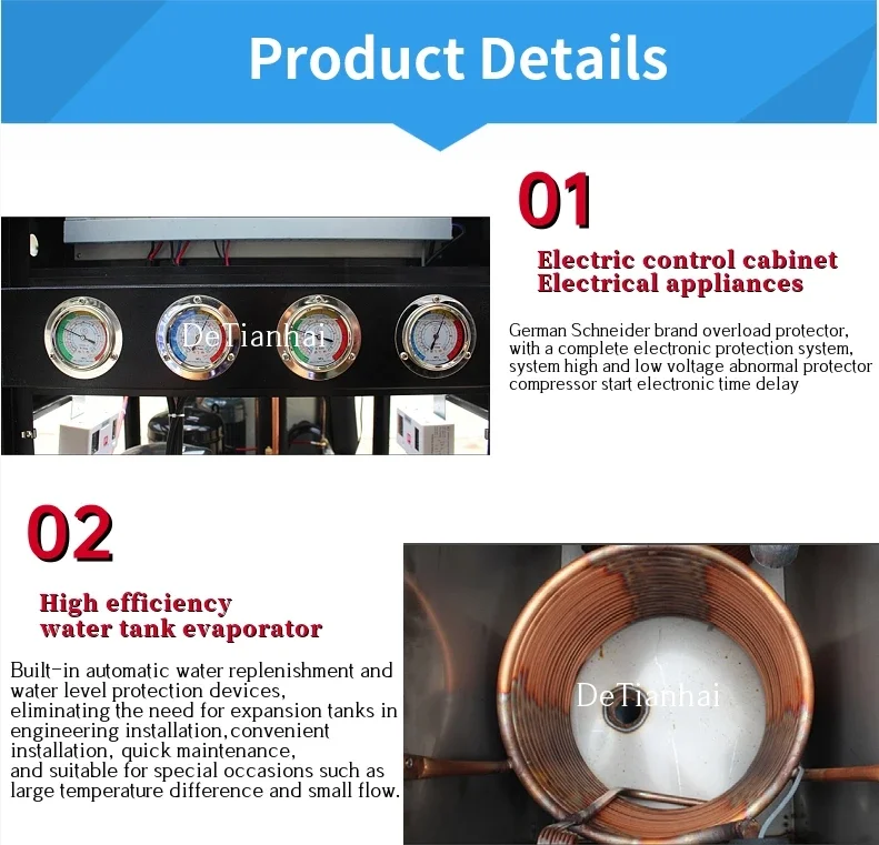 Industrial Air Cooled Chiller, 380V, 450 W - detail 8