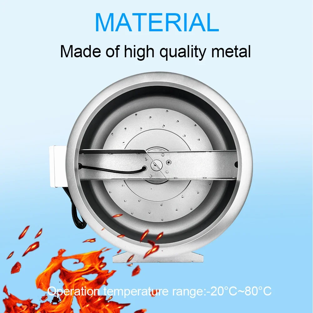 Metal Duct Fan, DCFAIR, 315mm, 110-120V - detail 8