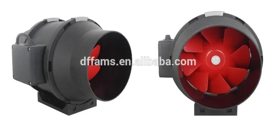 Inline Duct Fan, 735, CFM, Plastic, 8" - detail 2