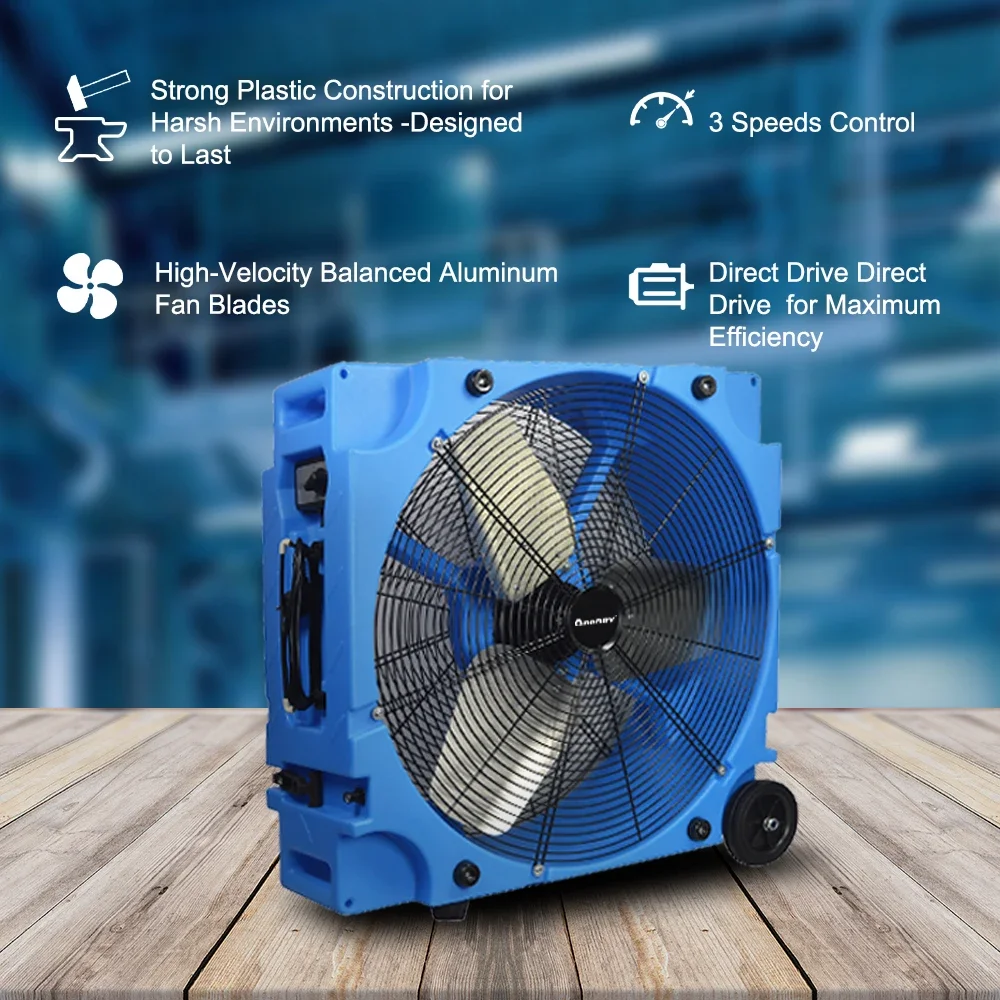 Industrial Removable Axial Blower, 24", 8900, CFM, 1/4HP - detail 8