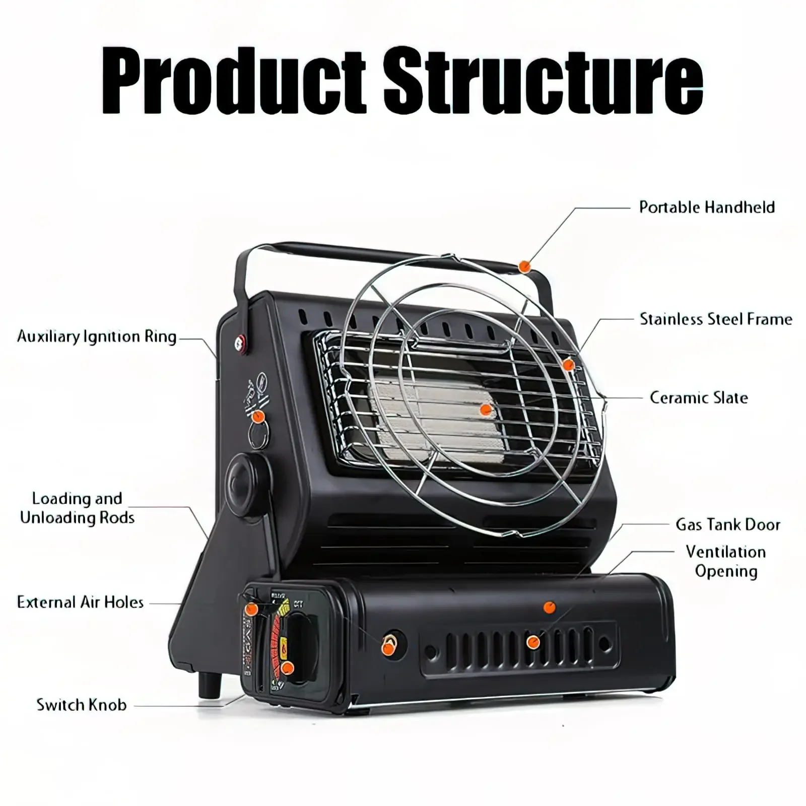 Infrared Lpgbutane Gas Stove, Portable, Steel - detail 8