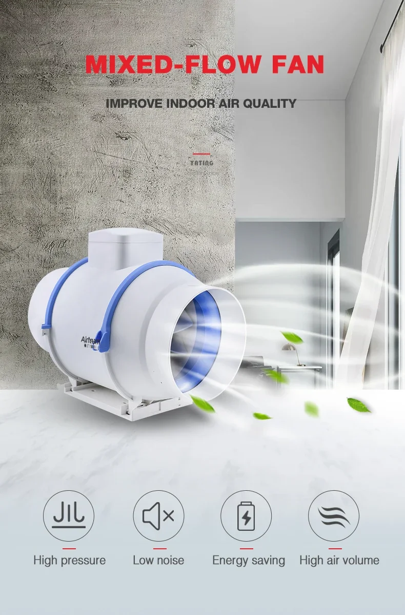 Centrifugal Fan, Inline, 220 V, Plastic - detail 2