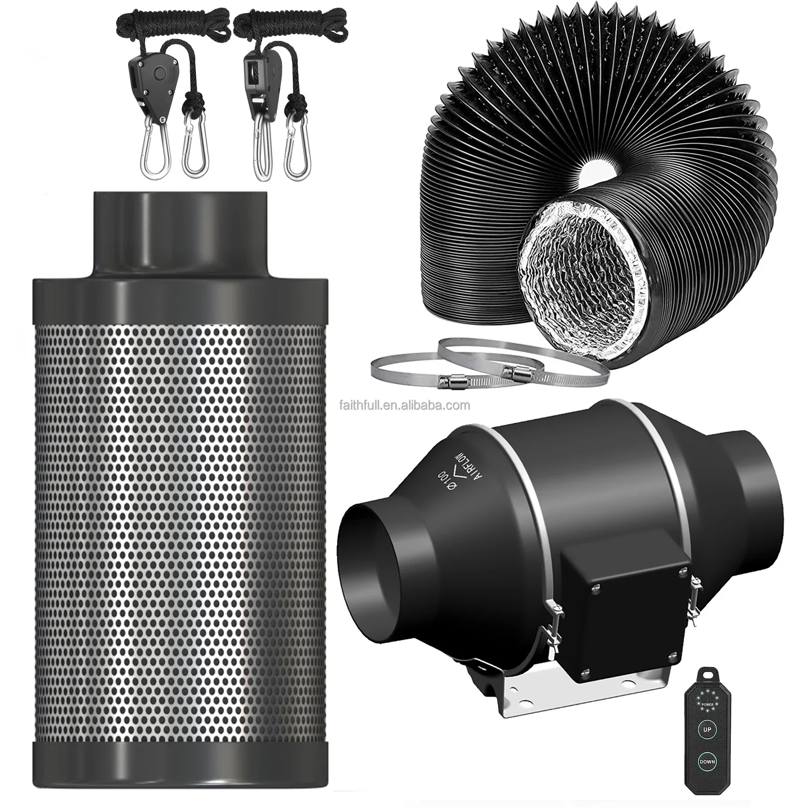 Duct Fan, 4-Inch, 214, CFM, 0-10 - detail 2