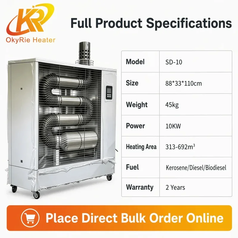 Infrared Diesel Industrial Heater, SD-10, 10KW - detail 4