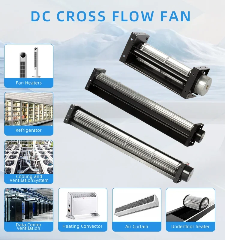 Cross Flow Fan, 40mm, 12V, 24V, Aluminum - detail 16