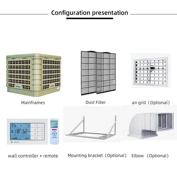 Evaporative Air Cooler, JHCOOL, Wall - detail 8