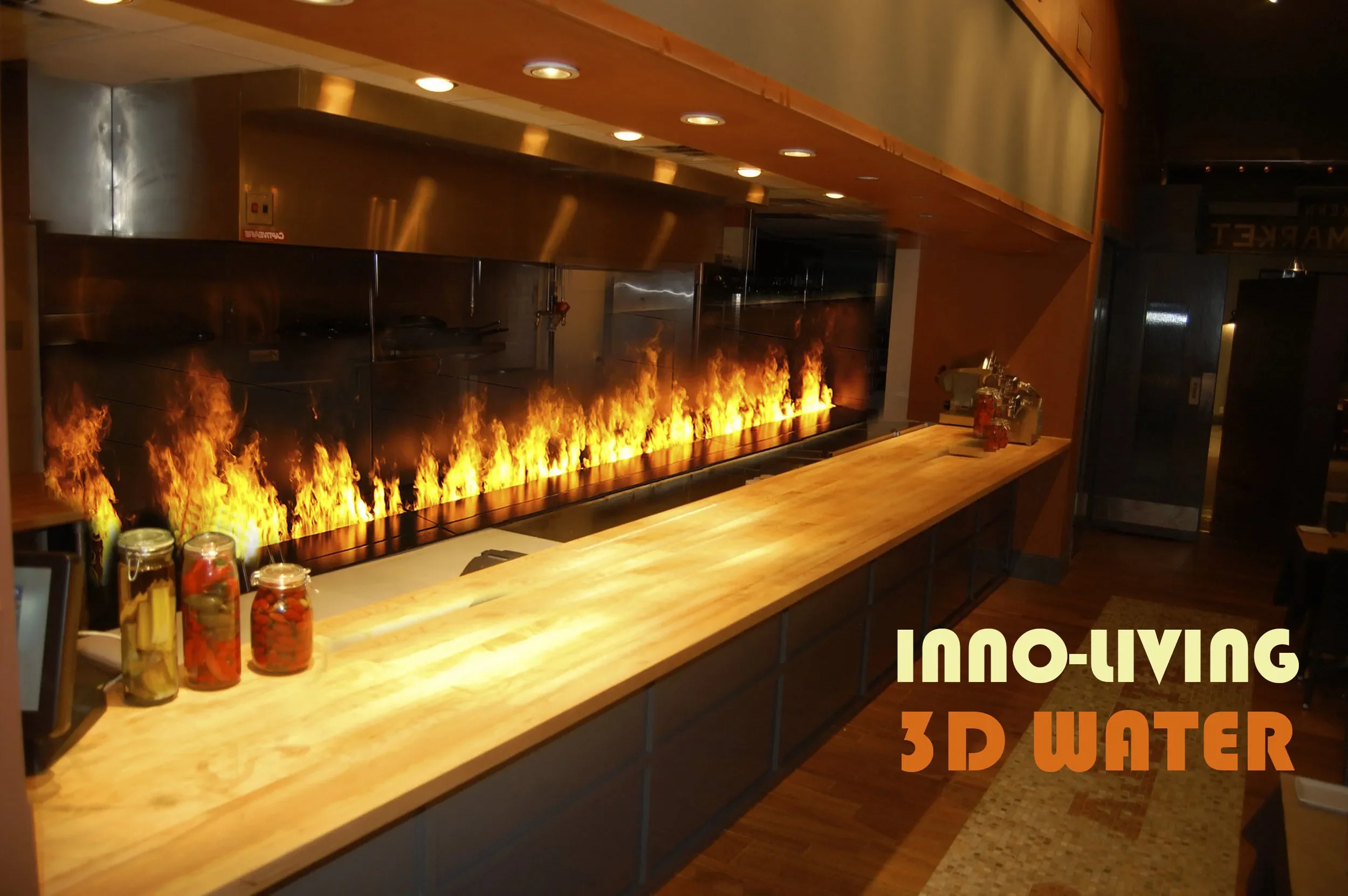 Electric Fireplace, 3d, 100V, Steel - detail 2