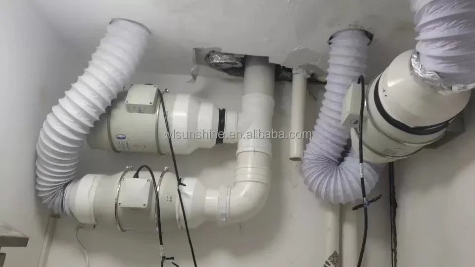 Grow Room Exhaust Fan, 250mm, 220V, Plastic - detail 20