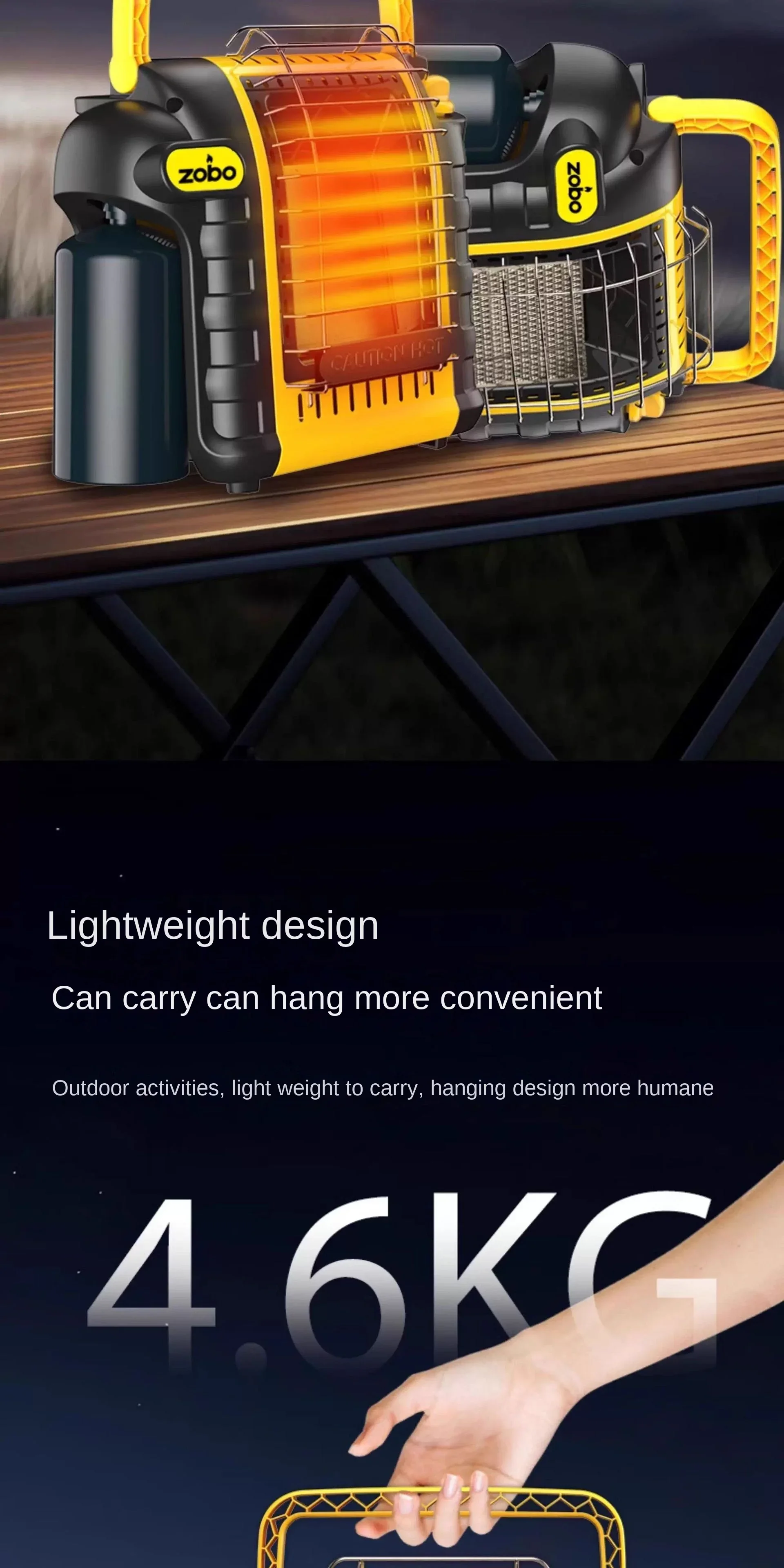 Propane Outdoor Heater, Portable, LPG - detail 6