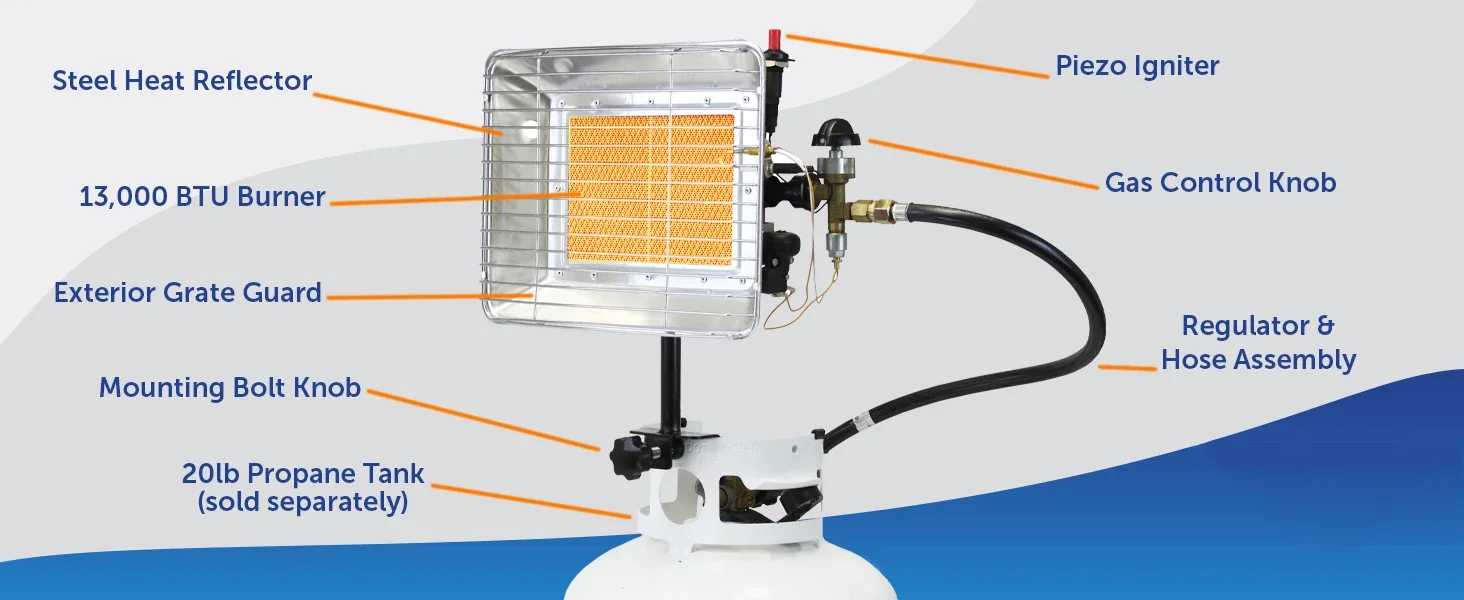 Patio Heater, Portable, LPG - detail 6