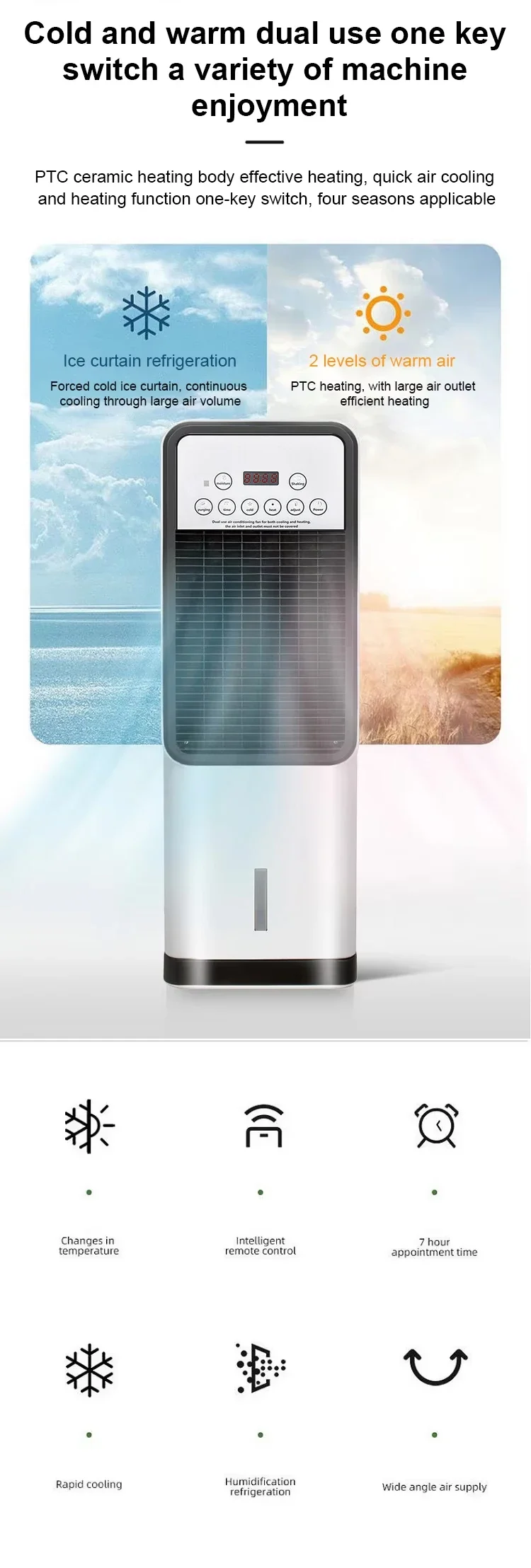 Digital Electric Heater, Portable, 1800W, 3-Speed - detail 4
