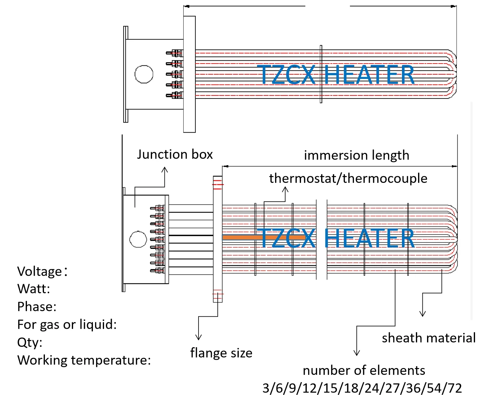 Heating Element Boiler, 12KW, 15KW, 18KW, Stainless - detail 28
