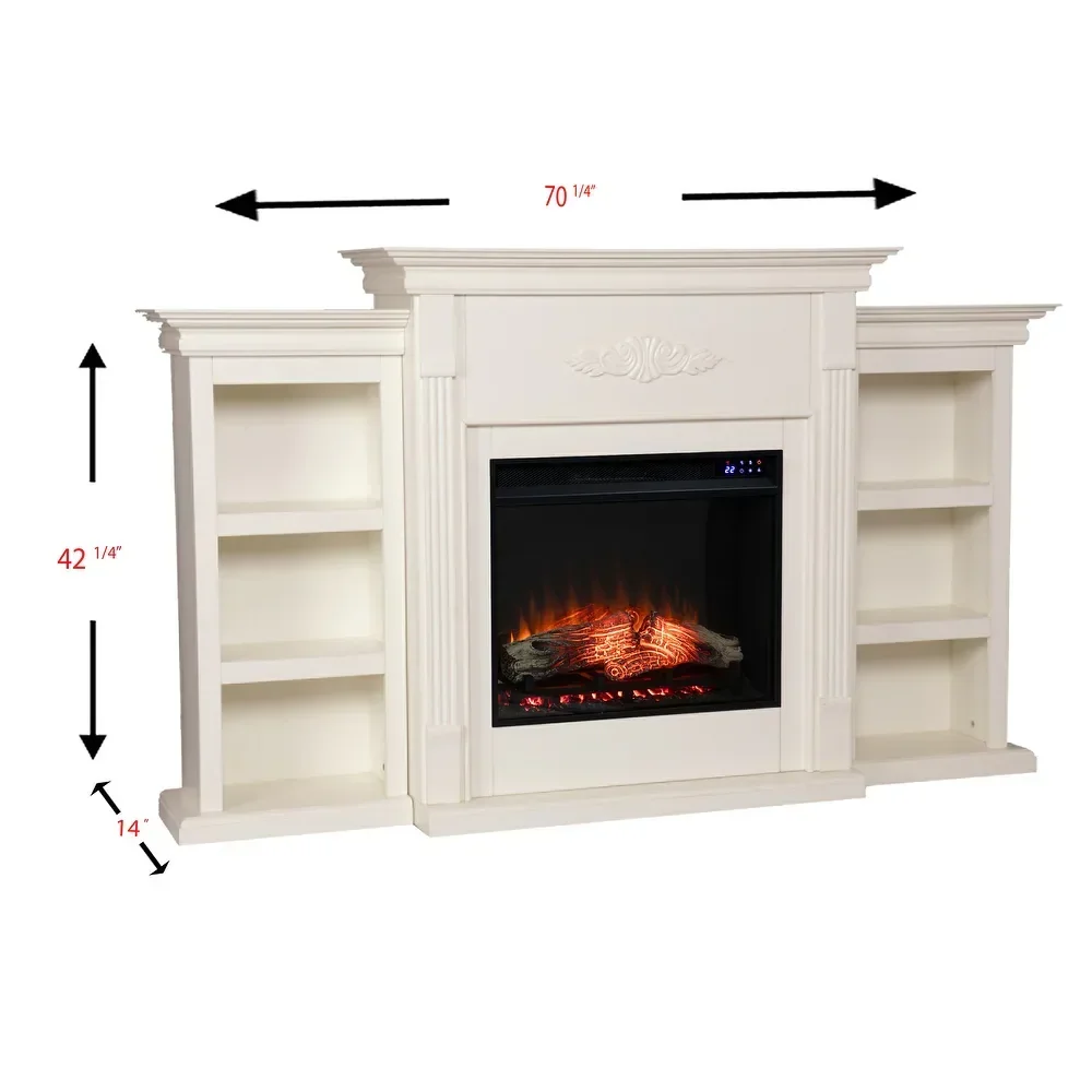 Electric Fireplace, 70-inch, Wooden - detail 18