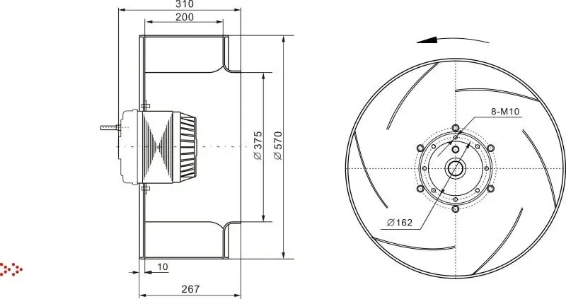 Centrifugal Fan, 560mm, Radial - detail 8