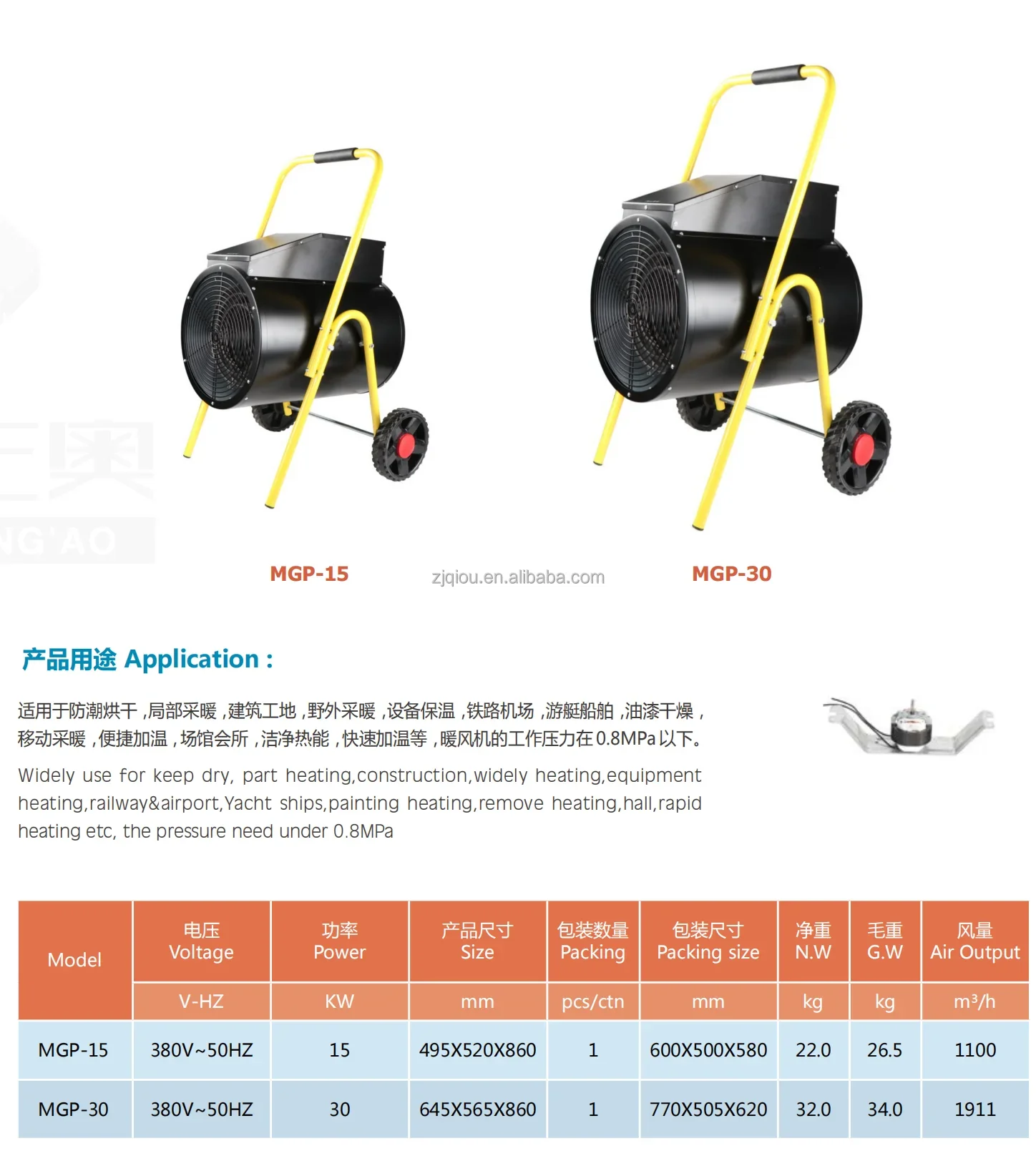 Industrial Heater, 220 V, Electric - detail 10