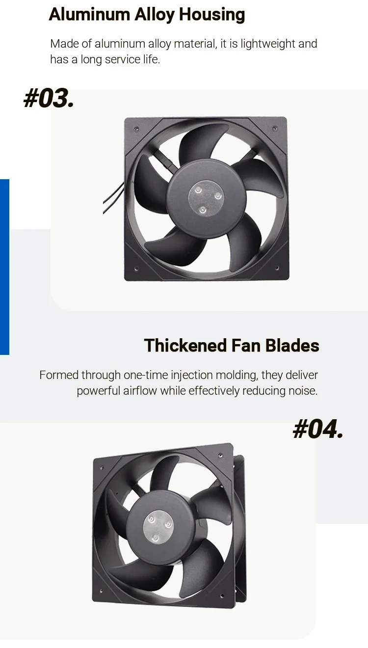 Ac20572 Axial Cooling Fan, AC200V, Aluminum, Explosion-Proof - detail 10