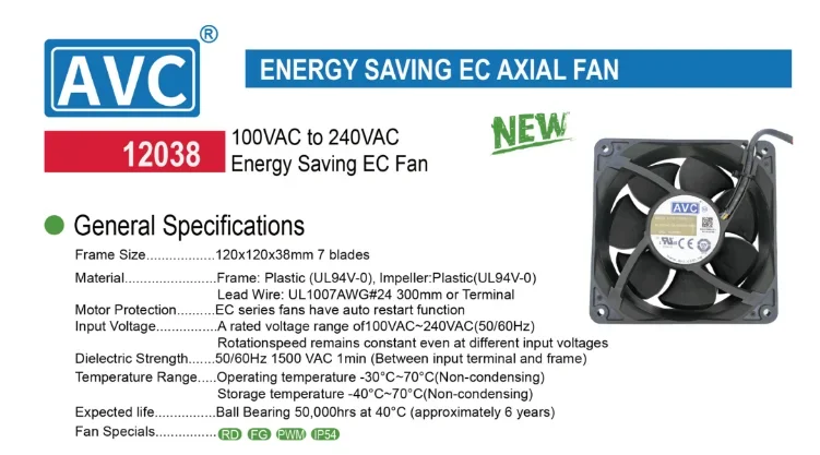 Axial Cooling Fan, 1525CFM, 12VDC, 3700RPM, Explosion-Proof - detail 4