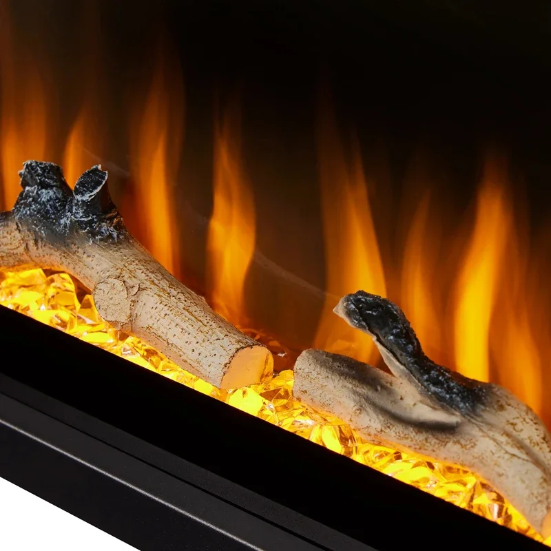 Electric Fireplace, Wall, 2000W, Metal - detail 14