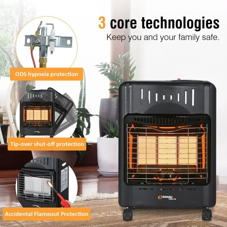 Infrared Ceramic Gas Heater, Portable, SN13-BF - detail 8