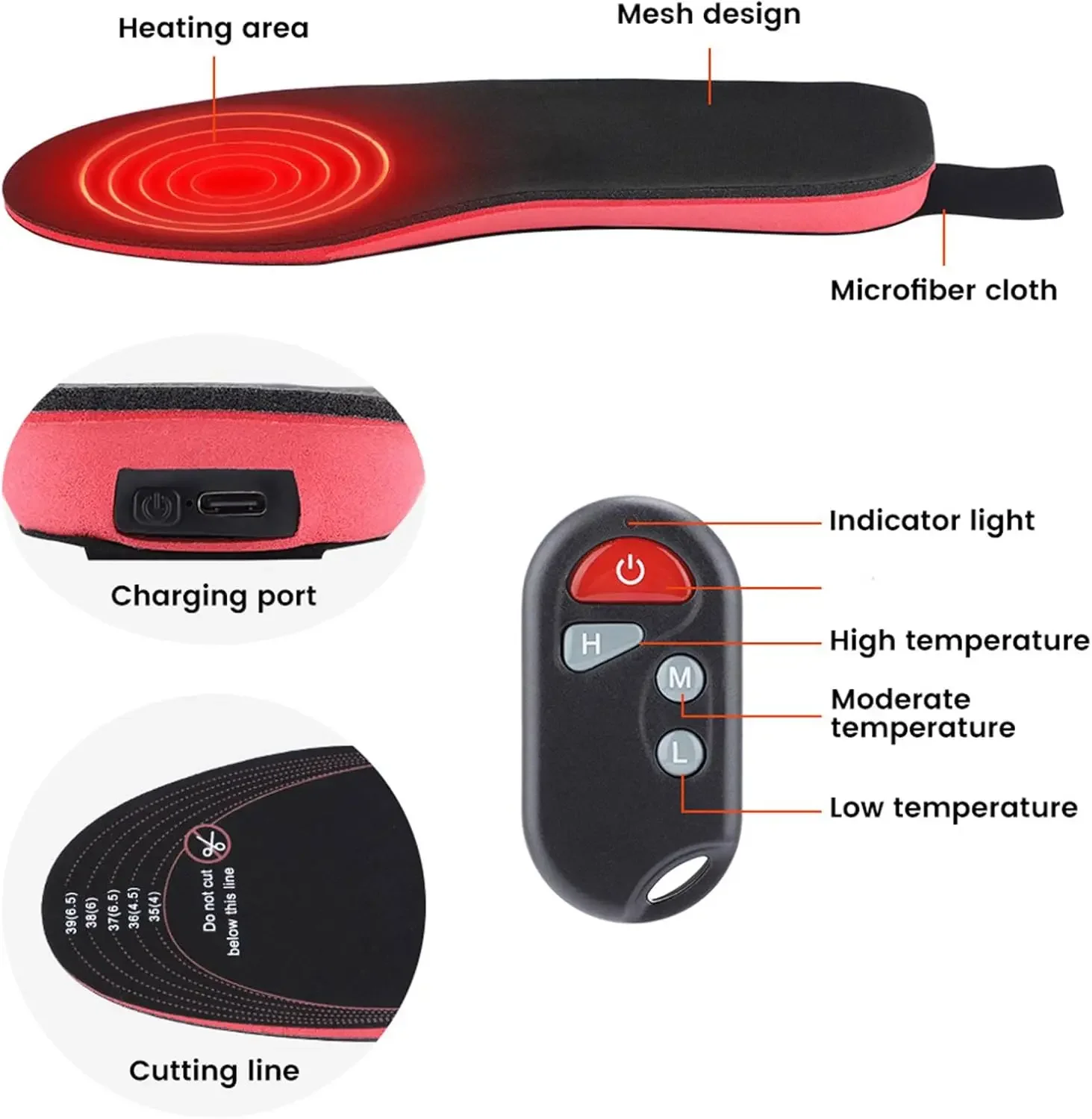 Foot Hand Warmers, 2000mAh, Heating Wire - detail 12