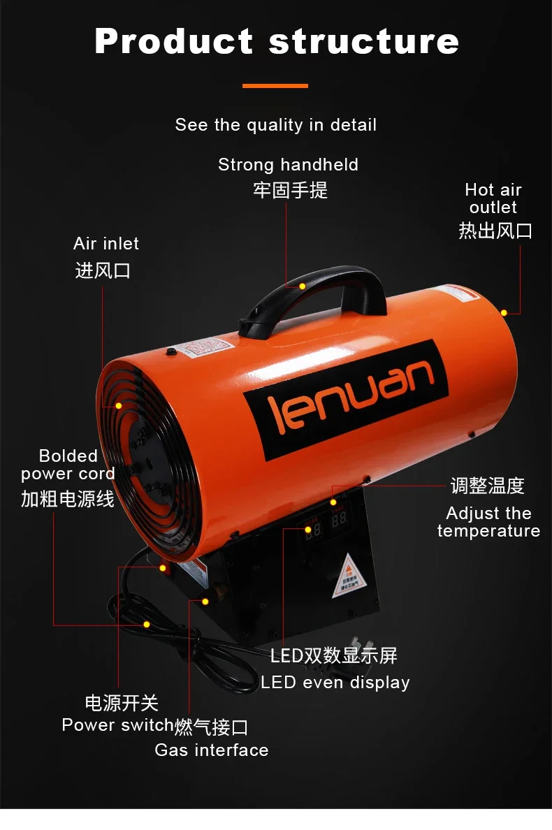 Gas Heater, Portable, 220V, 50HZ - detail 14