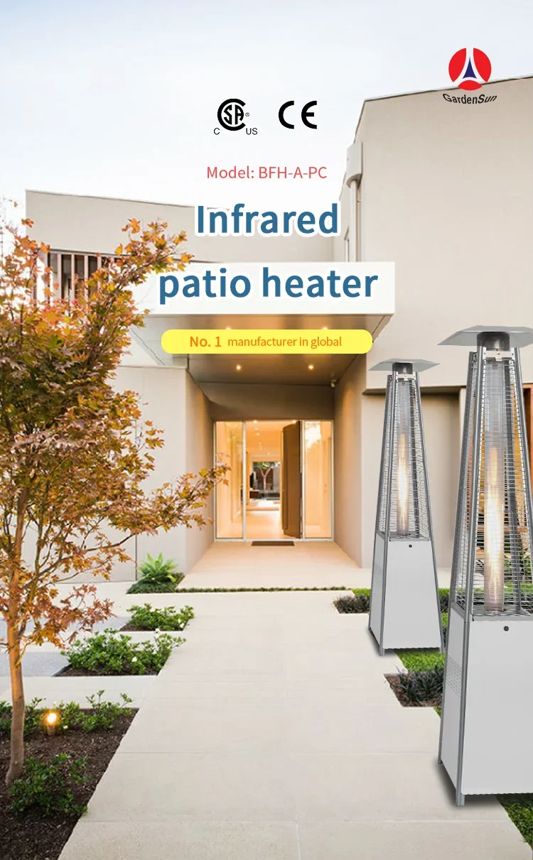 Gas Patio Heater, 13000w, Stianless Steel - detail 4