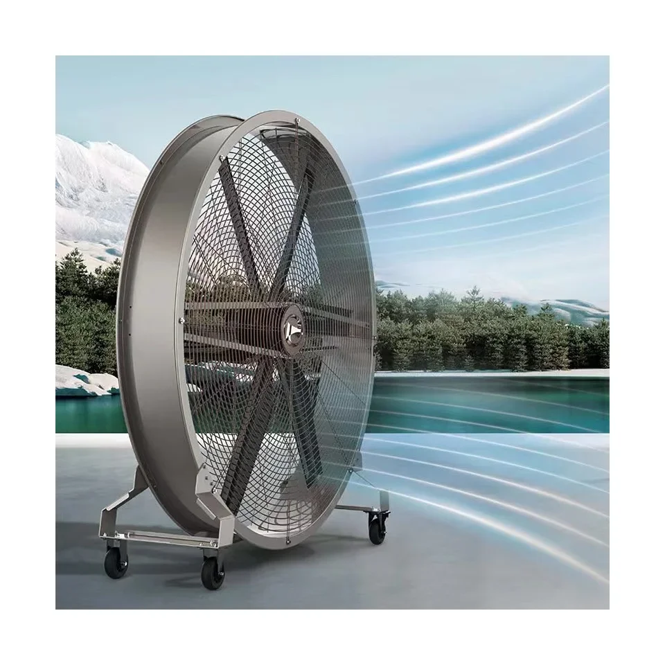 Standing Large Moving Fan, can custom, Aluminum Alloy - detail 2