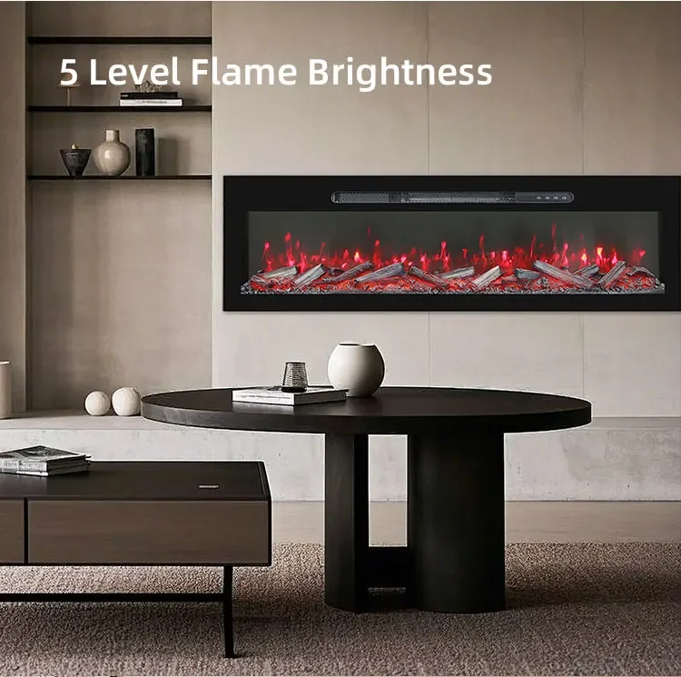 Electric Fireplace, YIKA, 1800W, Wall - detail 10